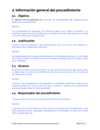 Plantilla Para Crear Manual De Procedimientos